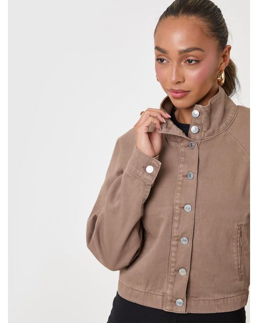 Threadbare Blue Denim Bomber Jacket