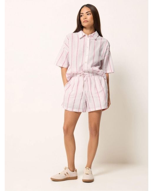 PixieGirl Petite Pink Striped Shorts