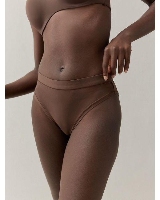 Self Brown Midi Knickers