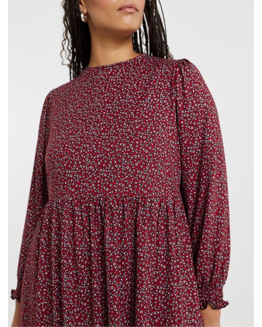 Simply Be Red Supersoft Midi Dress