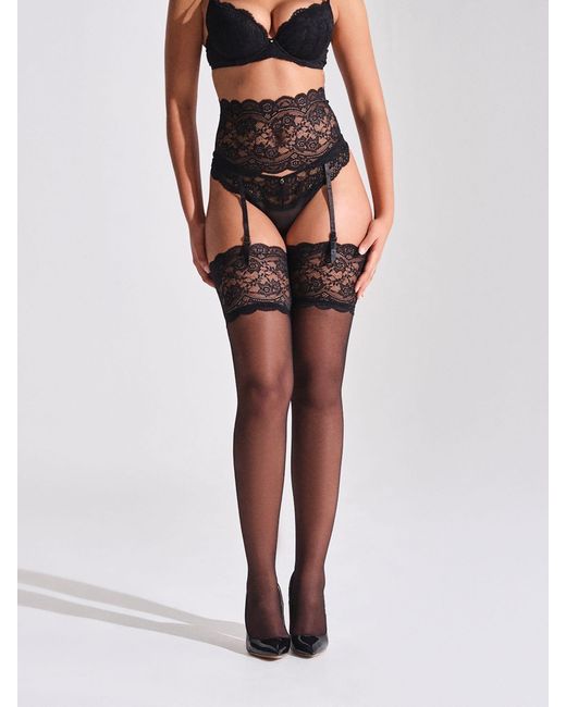 Ann Summers Black Ann Summers Bow Back Suspender Set