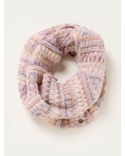 FatFace Pink Fatface Ivory Spacedye Snood