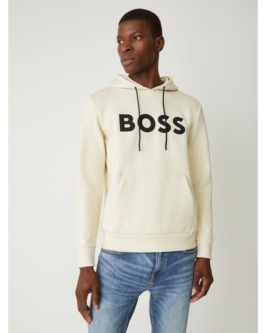 Boss Natural Soody Zone Logo Hoodie for men