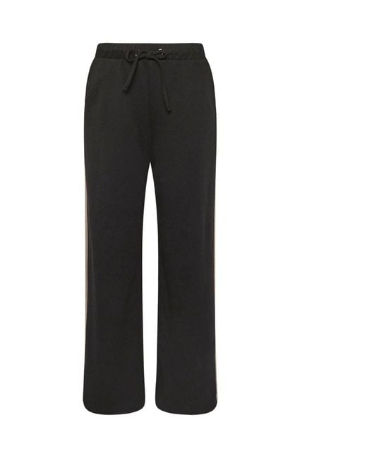 M Com Black Petite Side Stripe Joggers