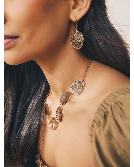 Next Natural Filigree Drop Earrings