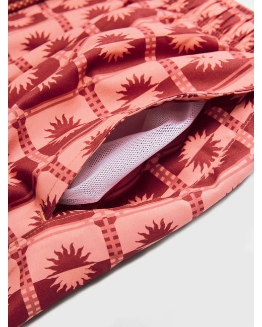 Next Red Printed Swim Shorts for men