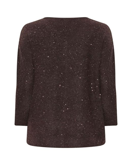 Evans Brown Sparkly Jumper
