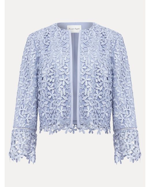 Phase Eight Blue Daisy Jacket