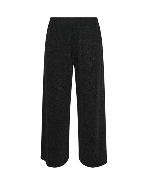 Yours Curve Black Hose Mit Weitem Bein Und Metallic-Streifen48
