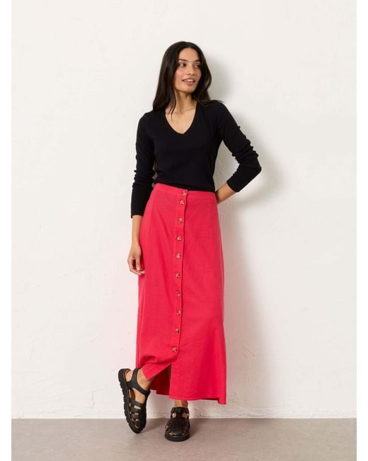 FatFace Pink Fatface Issa Midi Skirt