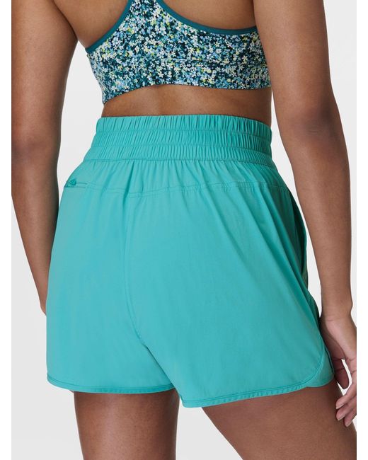 Sweaty Betty Blue 7/8 Length Power Ultrasculpt High Waist 6 Shorts