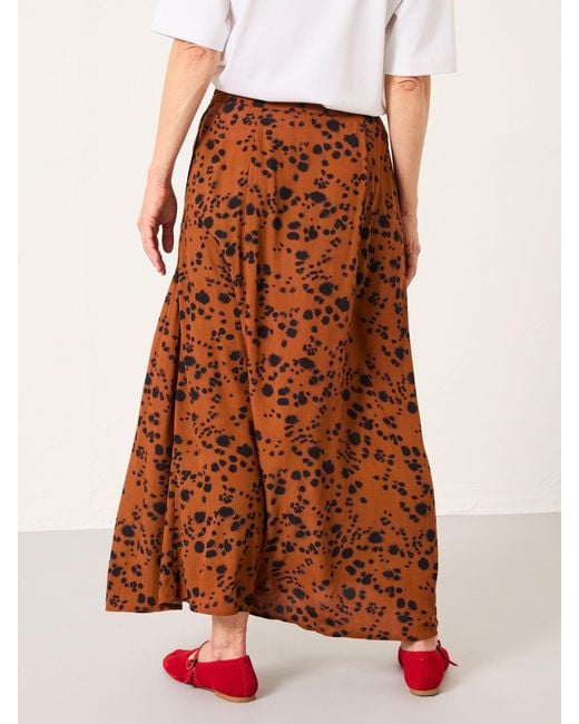 FatFace Brown Fatface Skye Midi Skirt