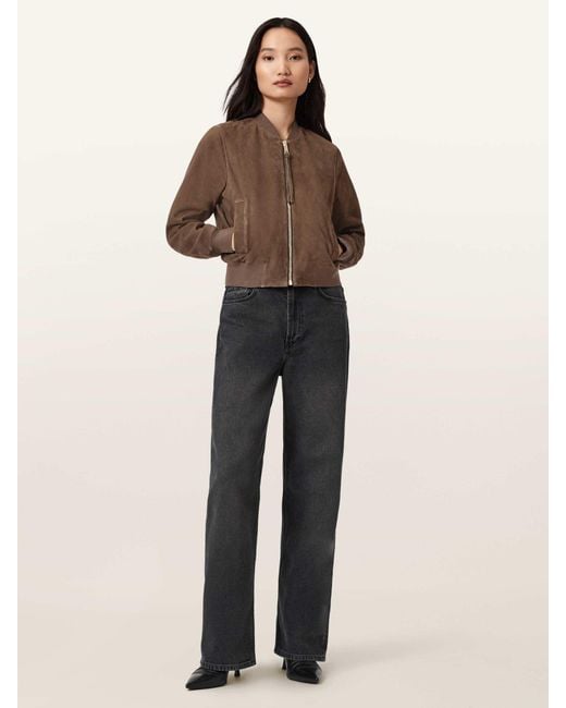 AllSaints Brown Orten Bomber Jacket