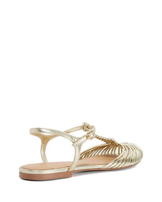 Dune White Harmoni Ballet Sandals