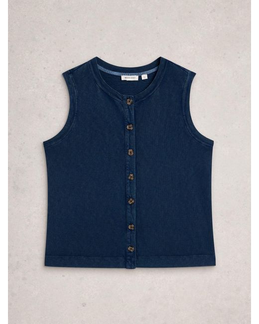 White Stuff Blue Simone Tank