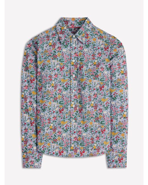 Boden Gray Sienna Cotton Shirt