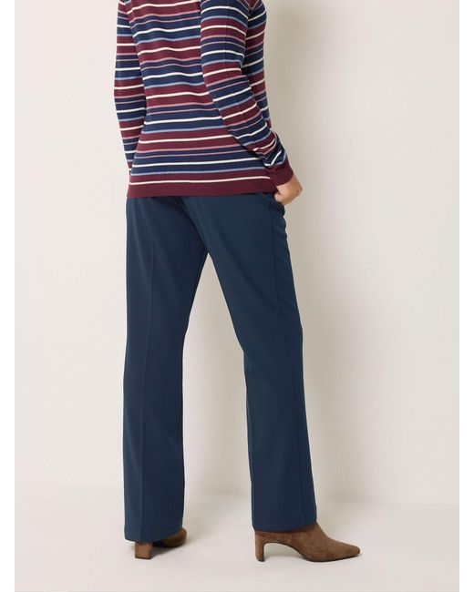 M Com Blue Bootcut Trousers