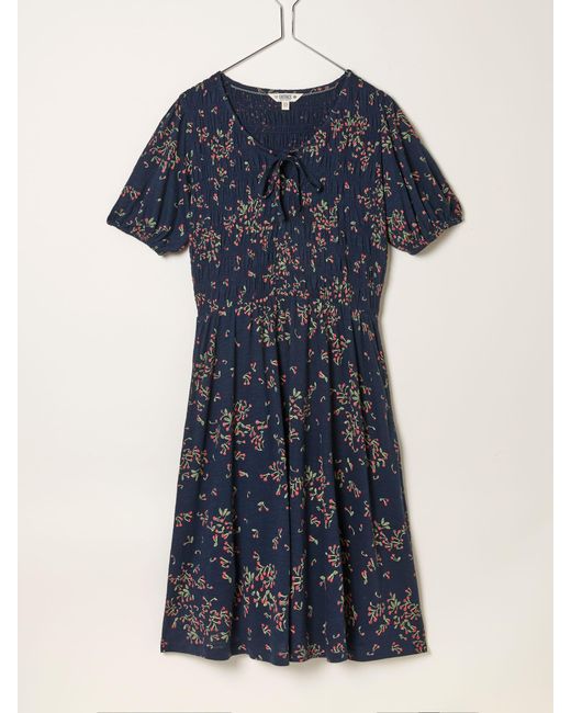 FatFace Women's Blue Fatface Nora Jersey Dress - ohana-automobiles.fr