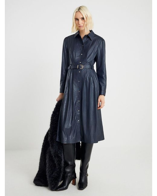 knee length dresses for ladies Belted Lace Midi Dress main image 1