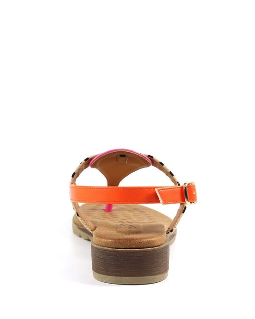 Lunar Pink Gina Sandalen Mit Zehensteg