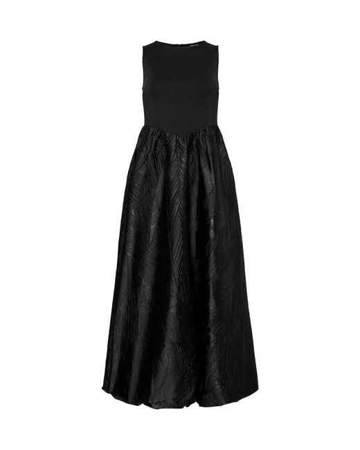 Y.A.S Black Y. A.S Y. A.S Jacquard Sleeveless Maxi Dress