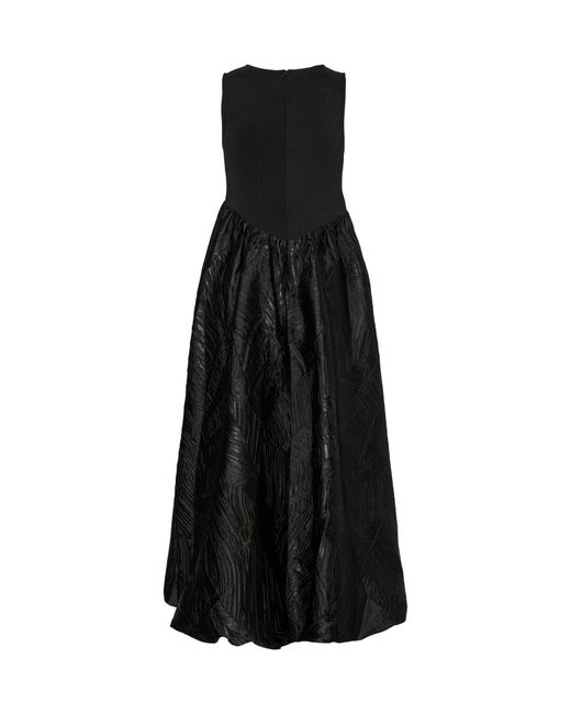 Y.A.S Black Y. A.S Y. A.S Jacquard Sleeveless Maxi Dress