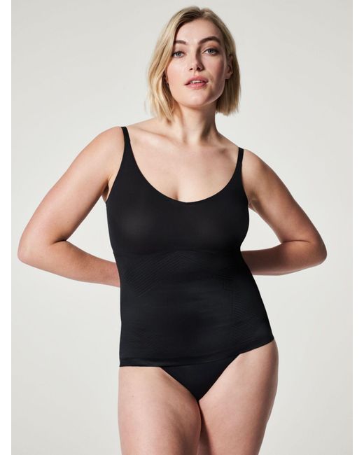 Spanx Black Shaping-Top mit Spaghettiträgern