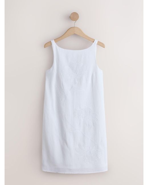 next linen blend shift dress Buy Pink 100% Linen Shift Dress from Next USA
