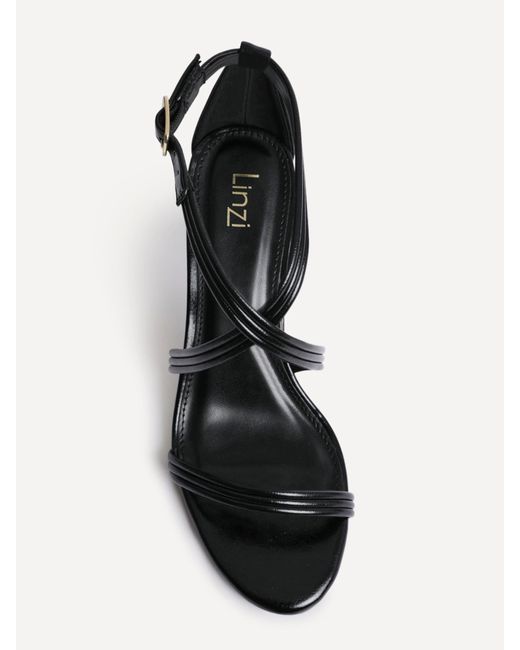 Linzi Natural Future Crossover Heeled Sandals