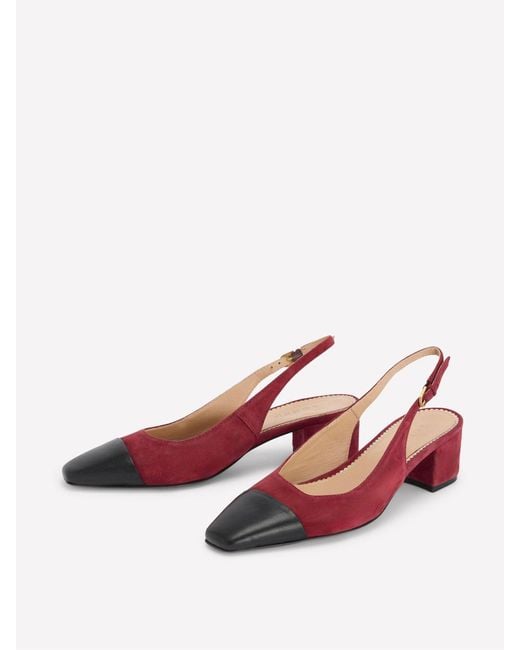 Boden Blue Ailsa Block Heel Slingbacks Shoes
