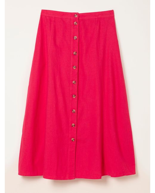 FatFace Pink Fatface Issa Midi Skirt