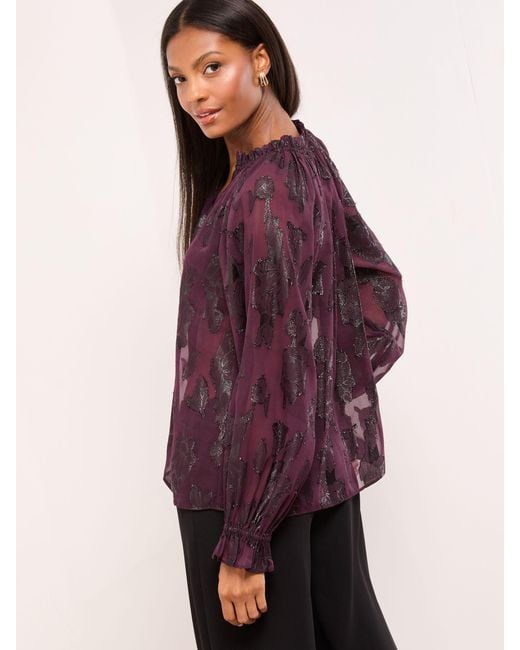 Lipsy Purple Blouse