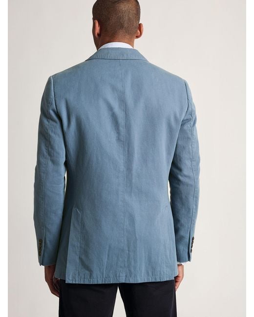 Brook Taverner Blue Garment Washed Jacket for men