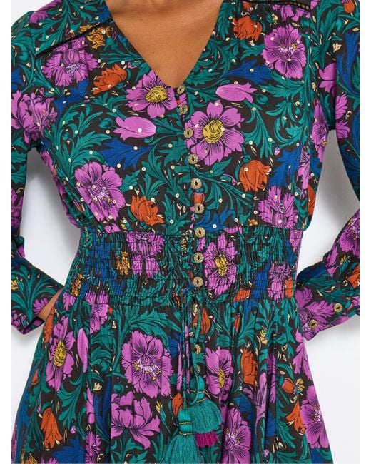 Joe Browns Blue Autumn Floral Maxi Dress