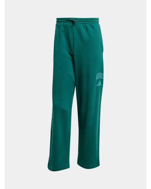 Adidas Green Collegiate Joggers for men
