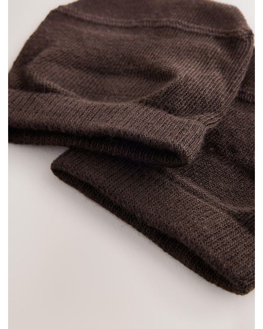 Next Black Chocolate Toe Topper Mule Socks 2 Pack