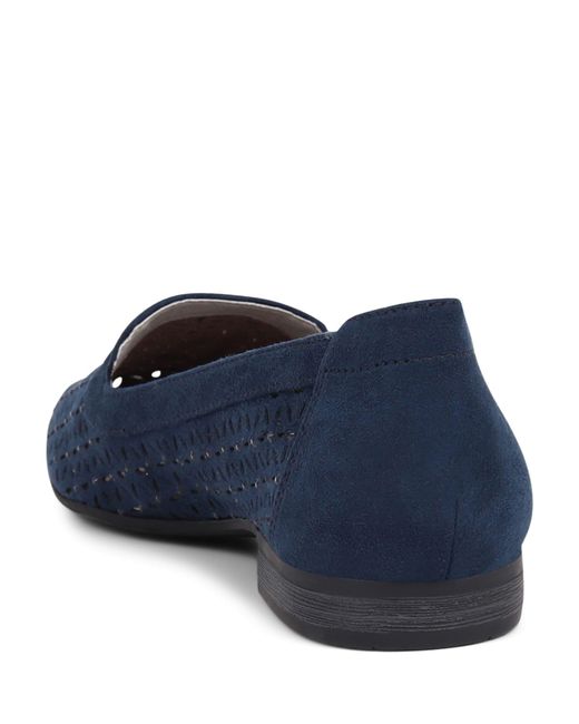 Pavers Blue Slip-On Shoes
