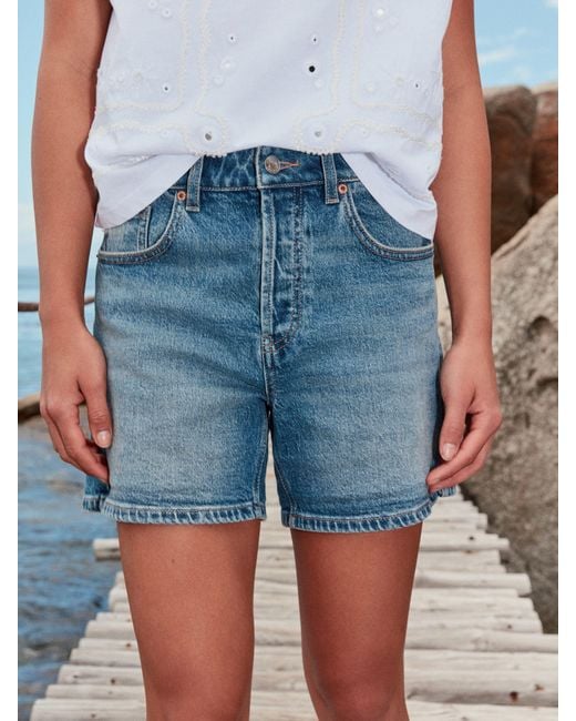 Next Blue Denim Shorts