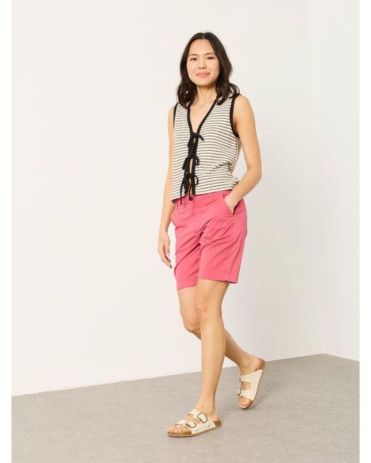 FatFace Pink Fatface Sandown Longline Chino Shorts