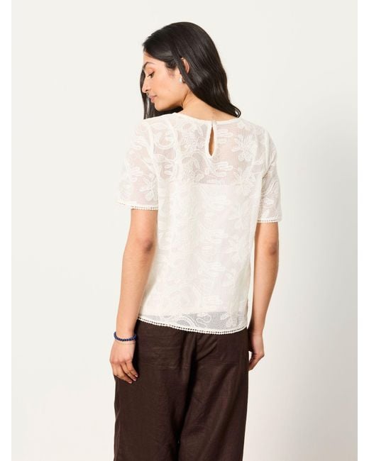 FatFace Natural Chloe Lace 2