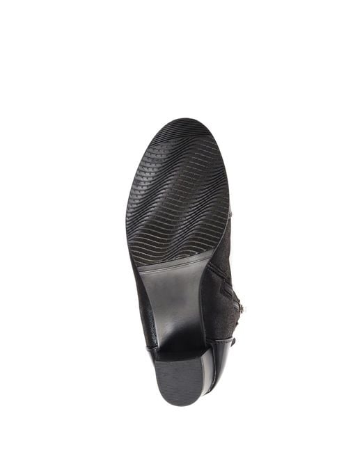 Pavers Black Wider Fitting Ankle Boots