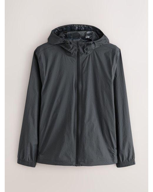 Next Black Drytech Lightweight Waterproof Packable Jacket for men
