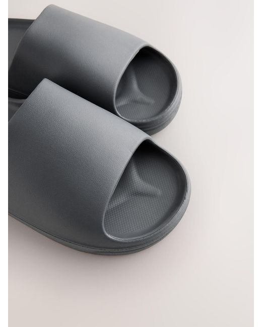 Next Brown Chunky Eva Sliders for men
