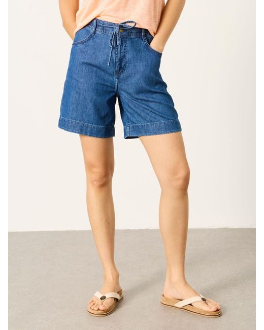 FatFace Blue Fatface Amberly Denim Shorts