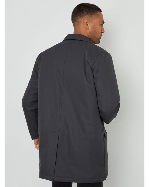 Threadbare Gray Showerproof Button Up Collared Jacket for men