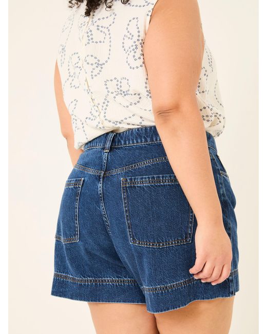 FatFace Blue Fatface Broadway 100% Cotton Denim Shorts