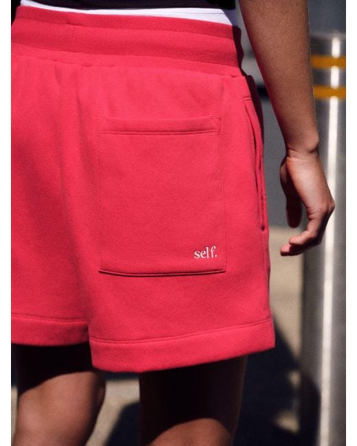 Self Red Shorts