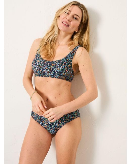 FatFace Blue Fatface Sandy Bikini Top