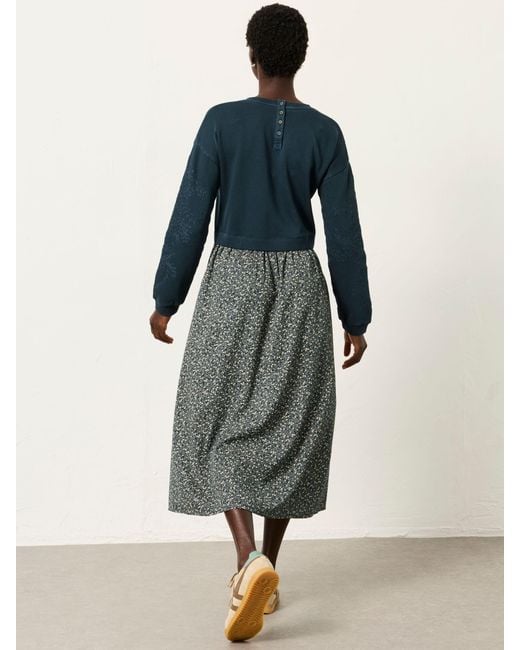 FatFace Blue Fatface Nia Regular 2In1 Midi Dress
