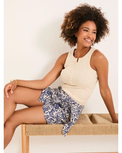 FatFace Blue Fatface Beachwear Skort